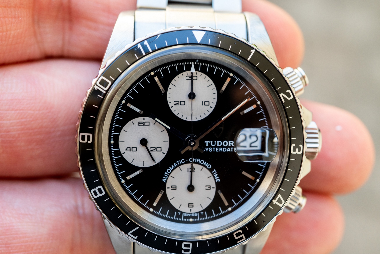 79170 Big Block (reverse panda dial / from 1991 / cool vintage) – Bild 2