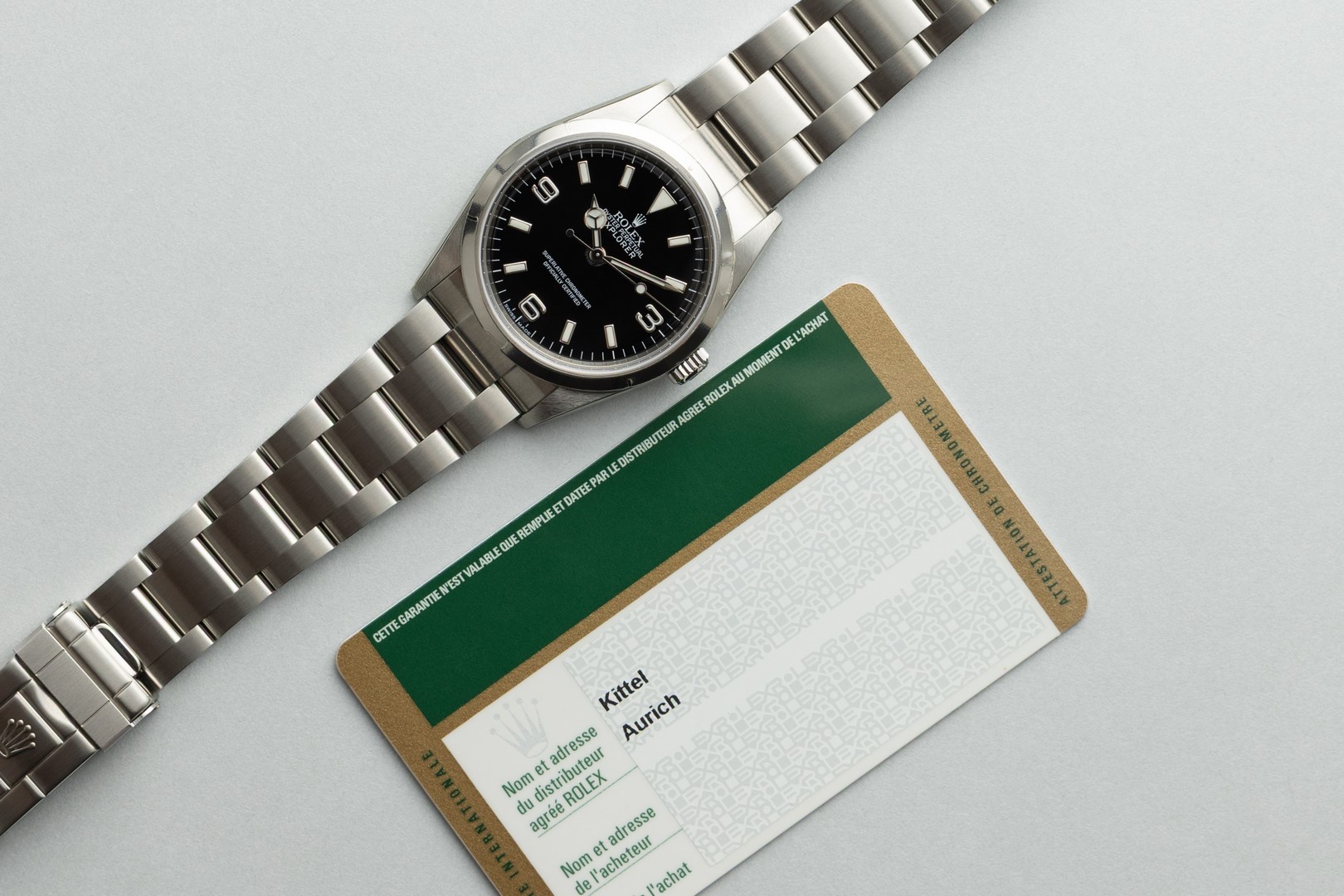 114270 Explorer I (new unworn full stickers / LC100 german full set / rehaut / from 2009 – Bild 2