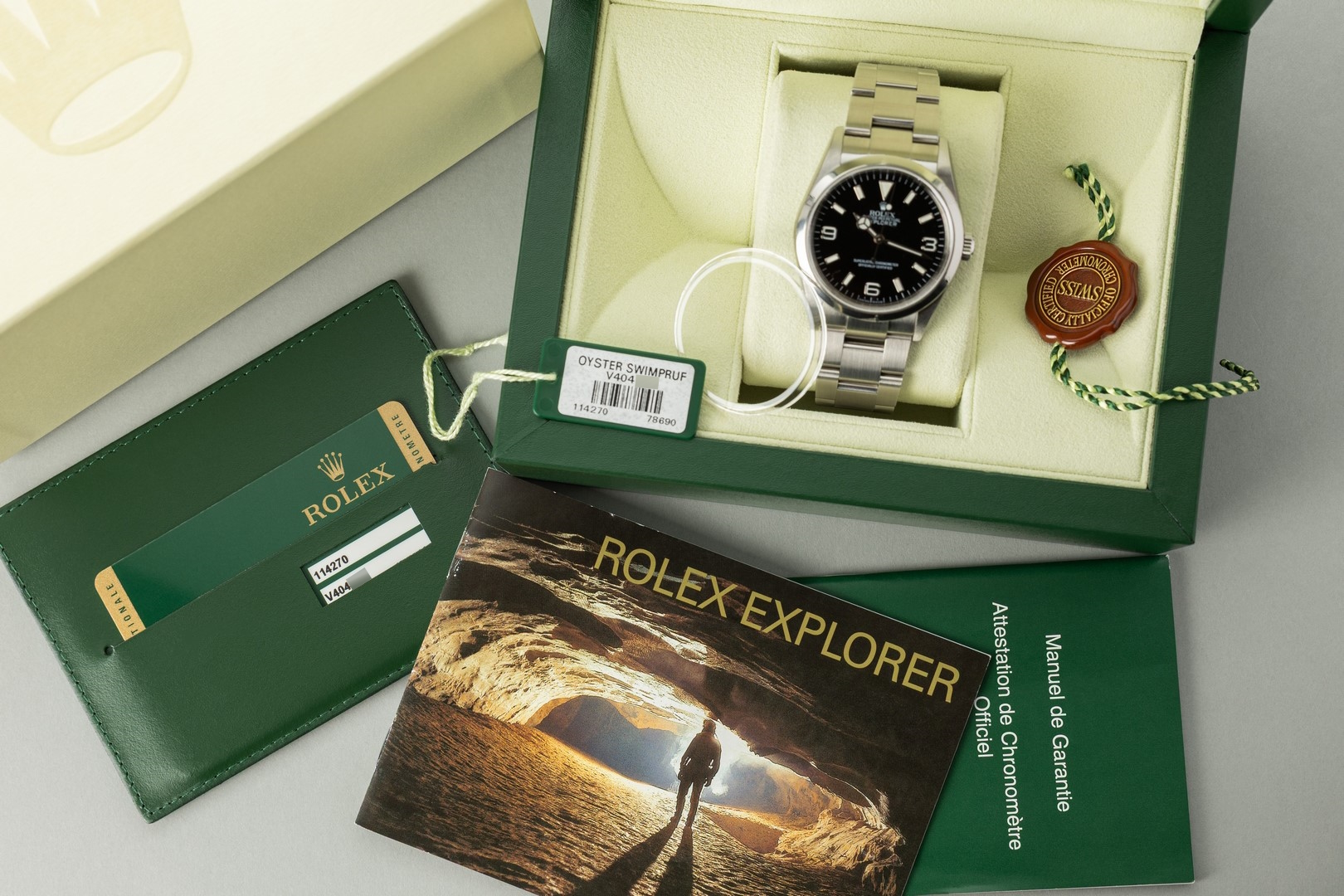 114270 Explorer I (new unworn full stickers / LC100 german full set / rehaut / from 2009 – Bild 3