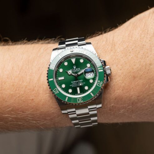 Alternative view of 116610LV Submariner Date (HULK / german full set from first owner / 2016)