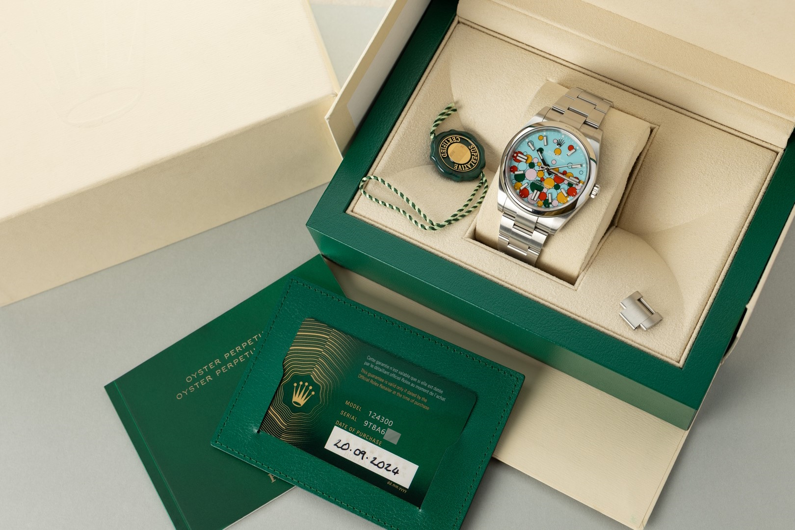 124300 Oyster Perpetual (Celebration Dial / 2024 / top condition full set) – Bild 3