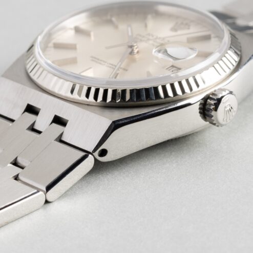 17014 Datejust Oysterquartz (silver sunray dial / service papers from 2020) – Bild 10