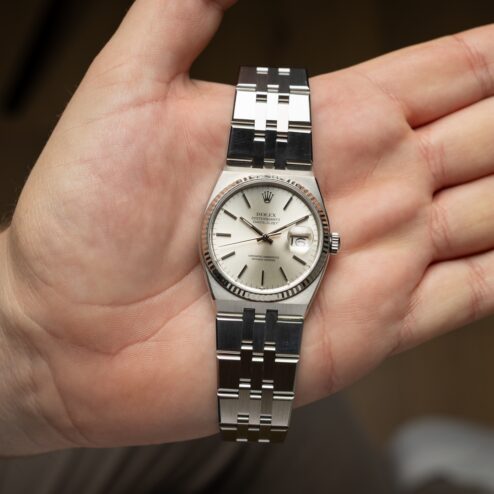 Alternative view of 17014 Datejust Oysterquartz (silver sunray dial / service papers from 2020)