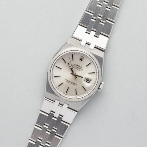 17014 Datejust Oysterquartz (silver sunray dial / service papers from 2020) – Bild 5