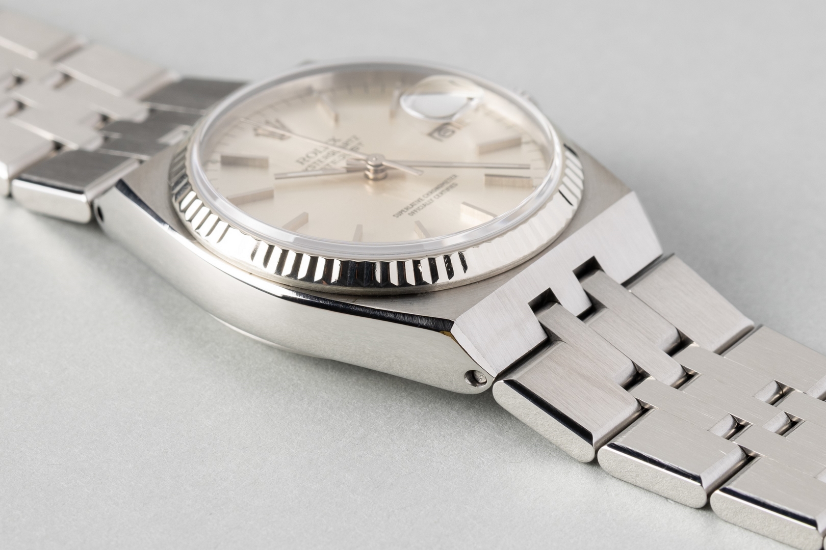 17014 Datejust Oysterquartz (silver sunray dial / service papers from 2020) – Bild 7