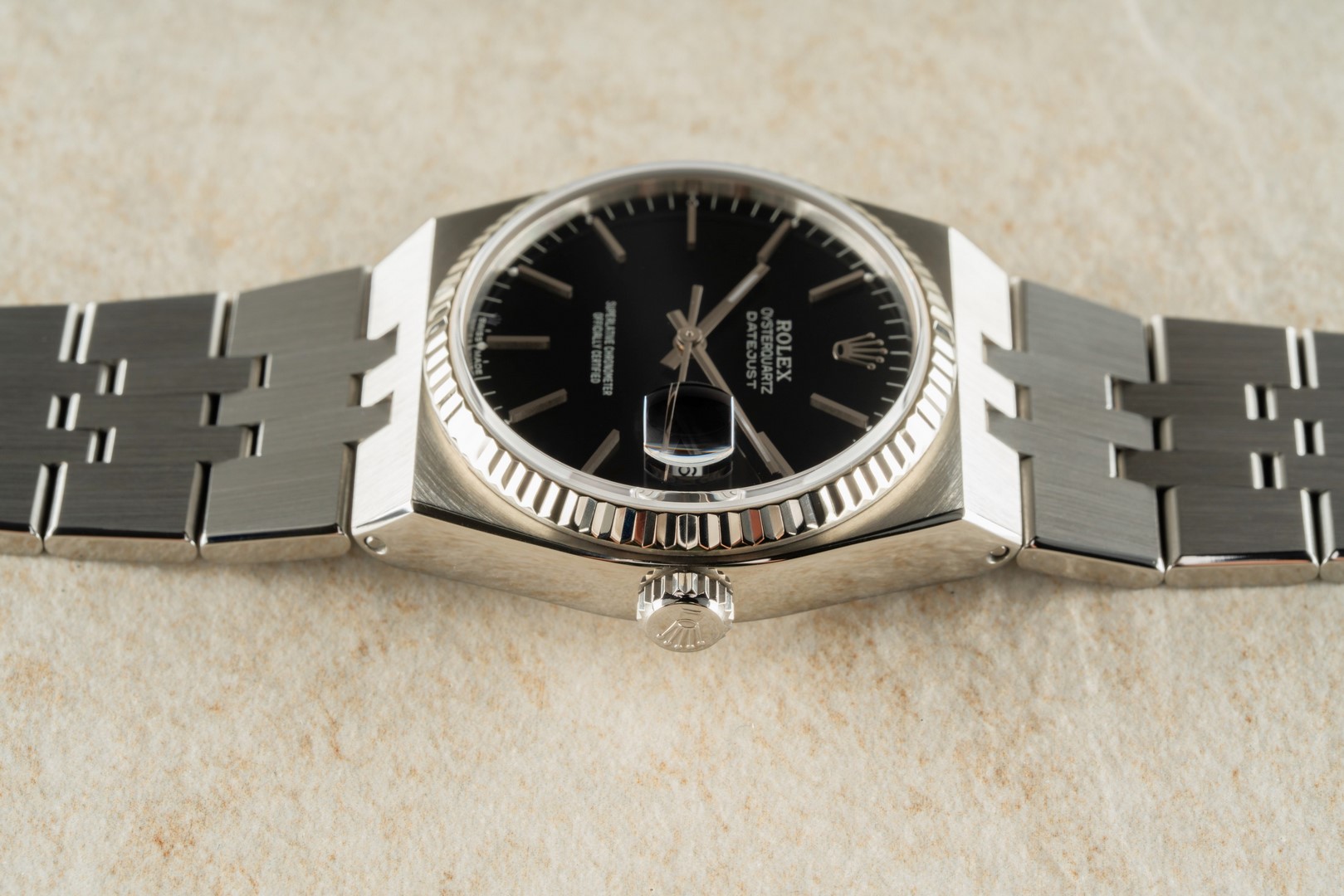 17014 Datejust Oysterquartz (black dial / service papers / from 1982) – Bild 10