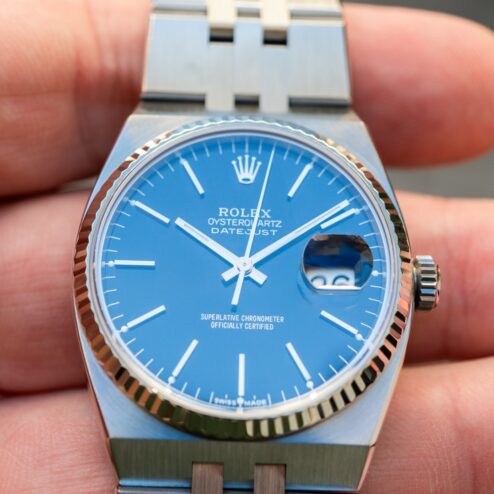 Alternative view of 17014 Datejust Oysterquartz (black dial / service papers / from 1982)