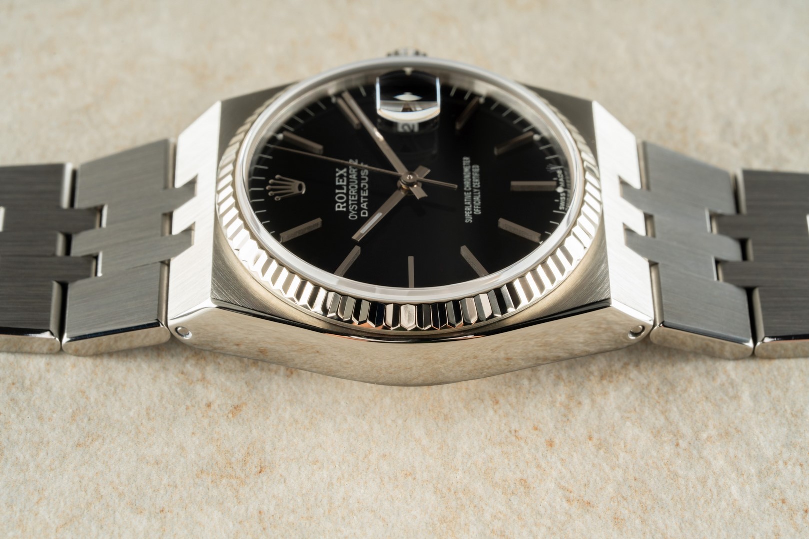 17014 Datejust Oysterquartz (black dial / service papers / from 1982) – Bild 9