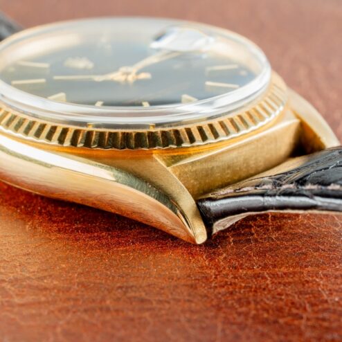 1803 Day-Date (perfect black matte dial / 18 carat buckle / from 1971) – Bild 6