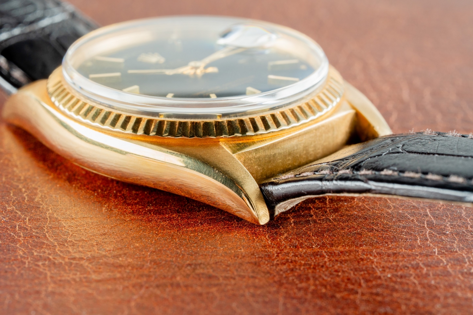 1803 Day-Date (perfect black matte dial / 18 carat buckle / from 1971) – Bild 6