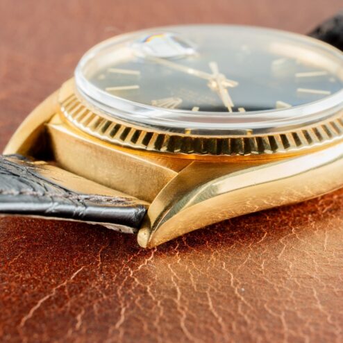 1803 Day-Date (perfect black matte dial / 18 carat buckle / from 1971) – Bild 7