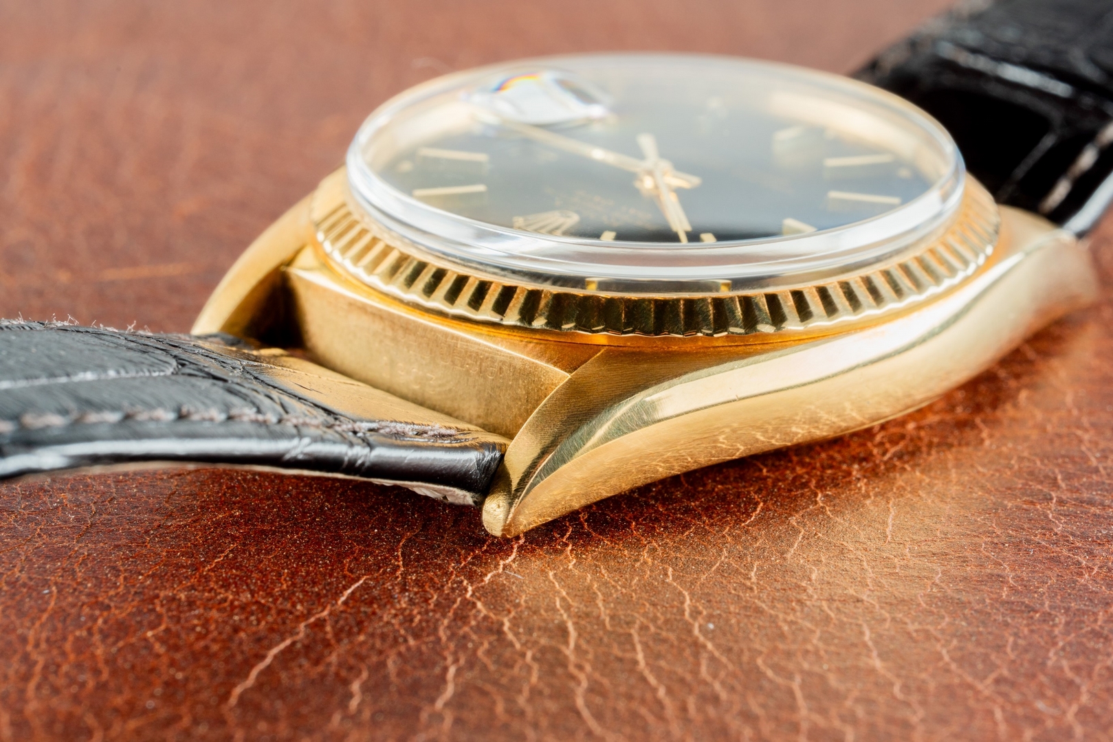 1803 Day-Date (perfect black matte dial / 18 carat buckle / from 1971) – Bild 7