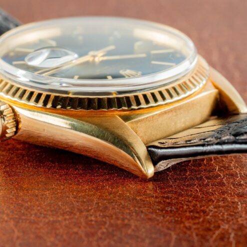 1803 Day-Date (perfect black matte dial / 18 carat buckle / from 1971) – Bild 8