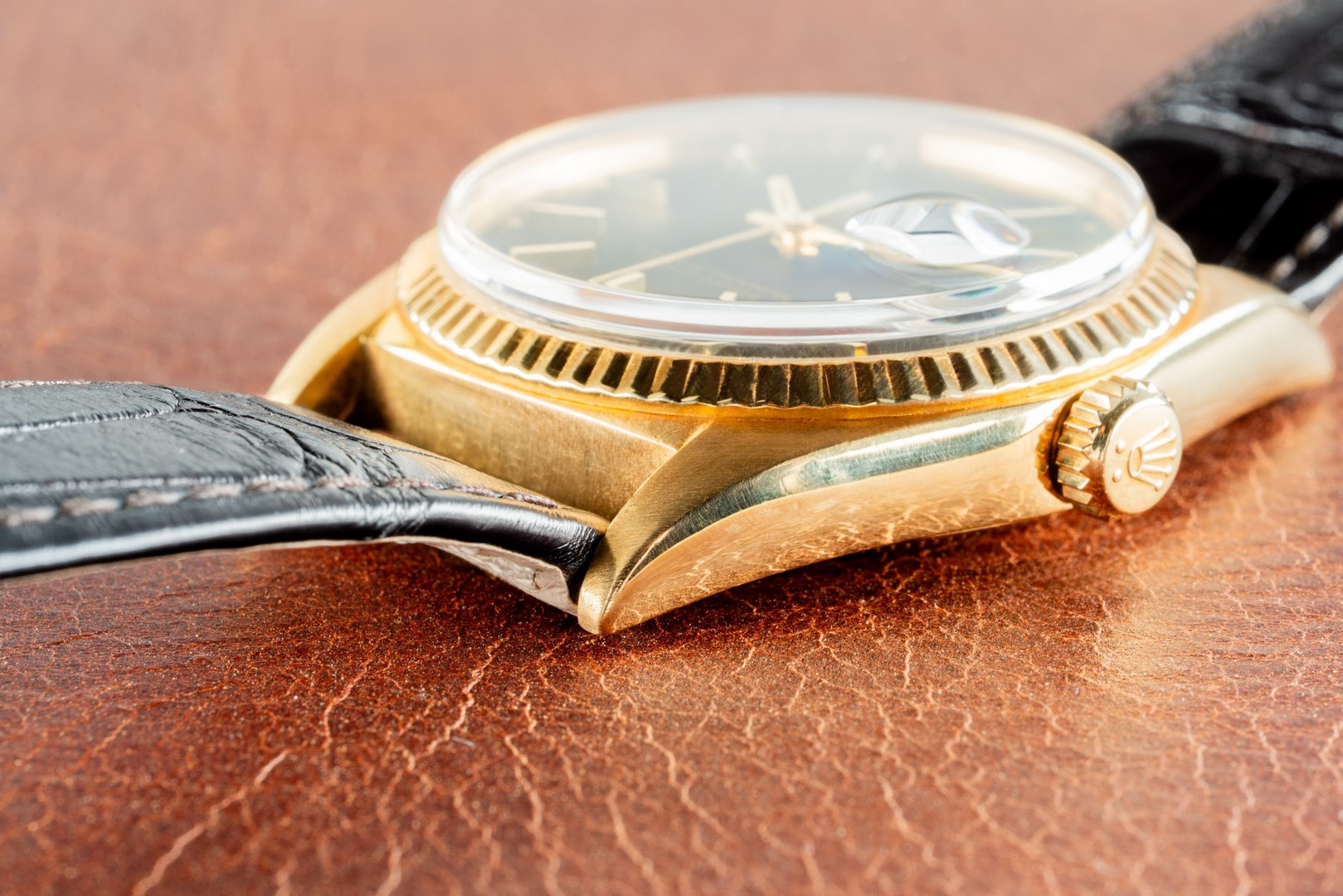 1803 Day-Date (perfect black matte dial / 18 carat buckle / from 1971) – Bild 9