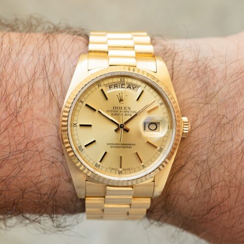 18038 Day-Date (unpolished thick case / full set / interesting history) – Bild 3