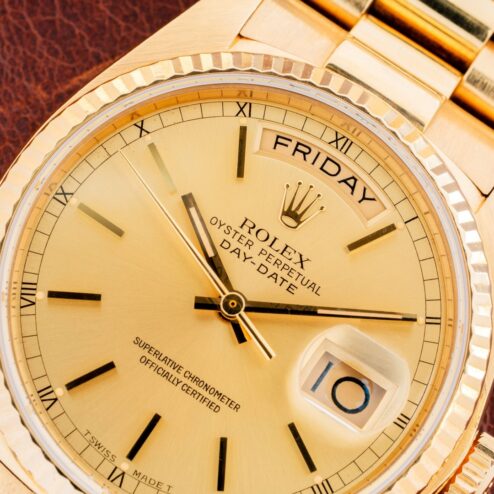 18038 Day-Date (unpolished thick case / full set / interesting history) – Bild 7