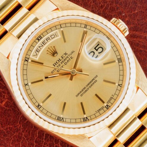 18238 Day-Date (spectacular condition / like NOS / full set / from a roman family)