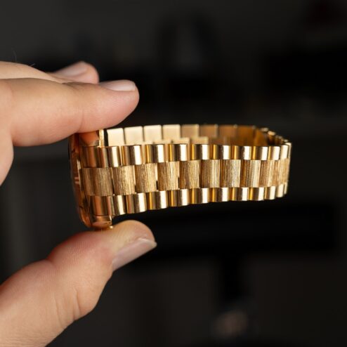 18248 Day-Date (double quick bark finish / tropical dial / top top bracelet) – Bild 4