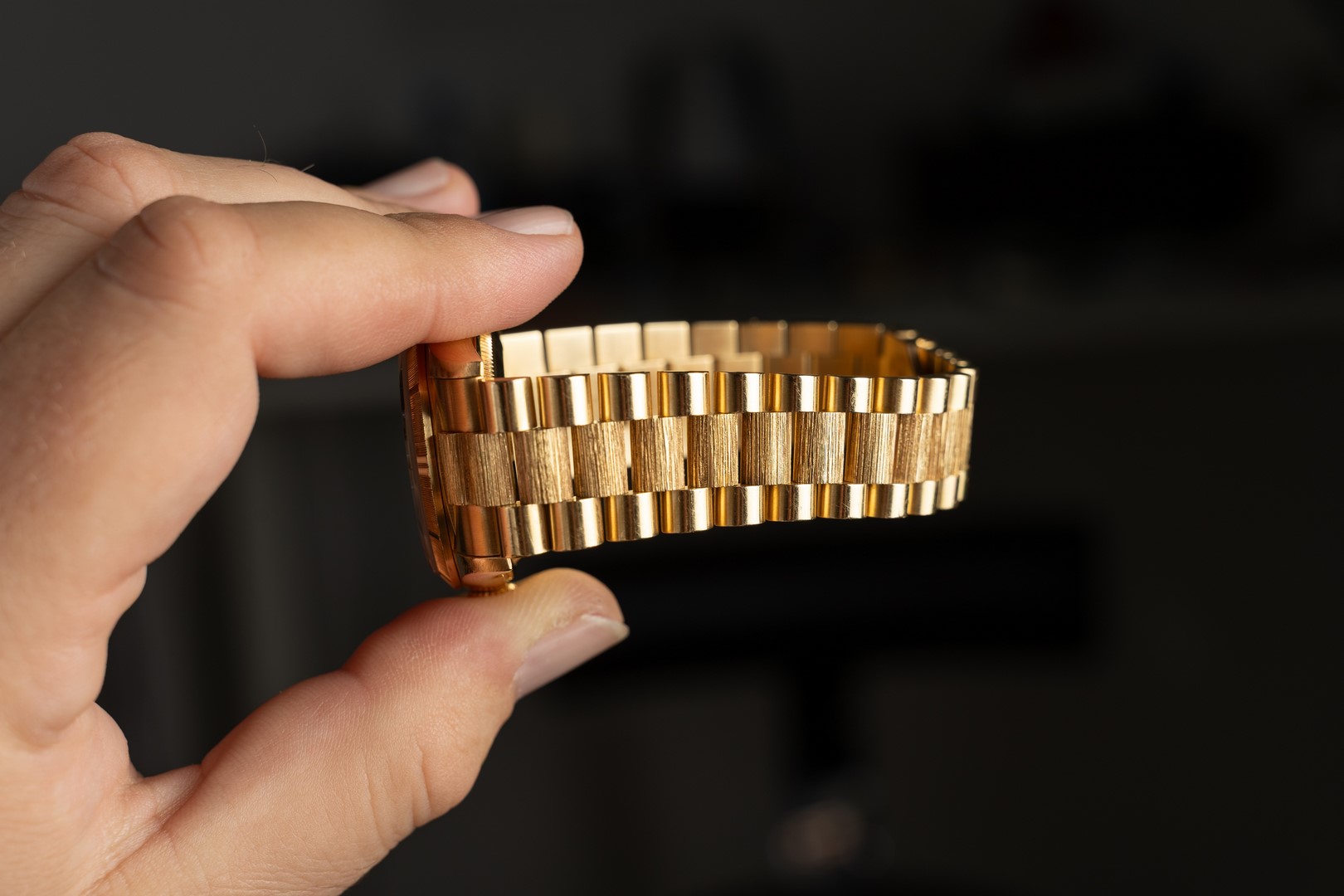 18248 Day-Date (double quick bark finish / tropical dial / top top bracelet) – Bild 4