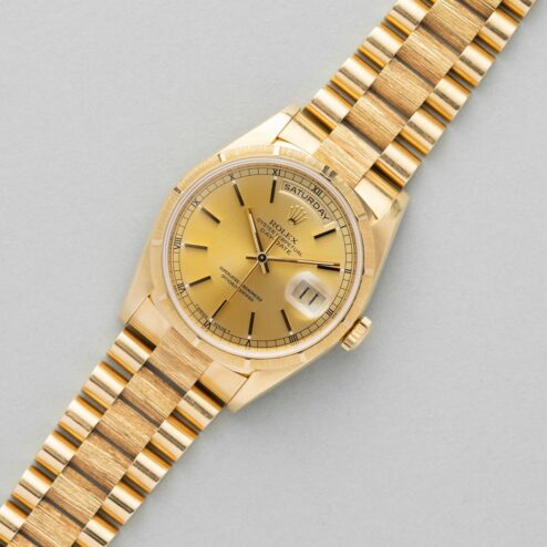 18248 Day-Date (double quick bark finish / tropical dial / top top bracelet) – Bild 5