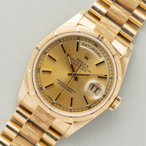 18248 Day-Date (double quick bark finish / tropical dial / top top bracelet) – Bild 6