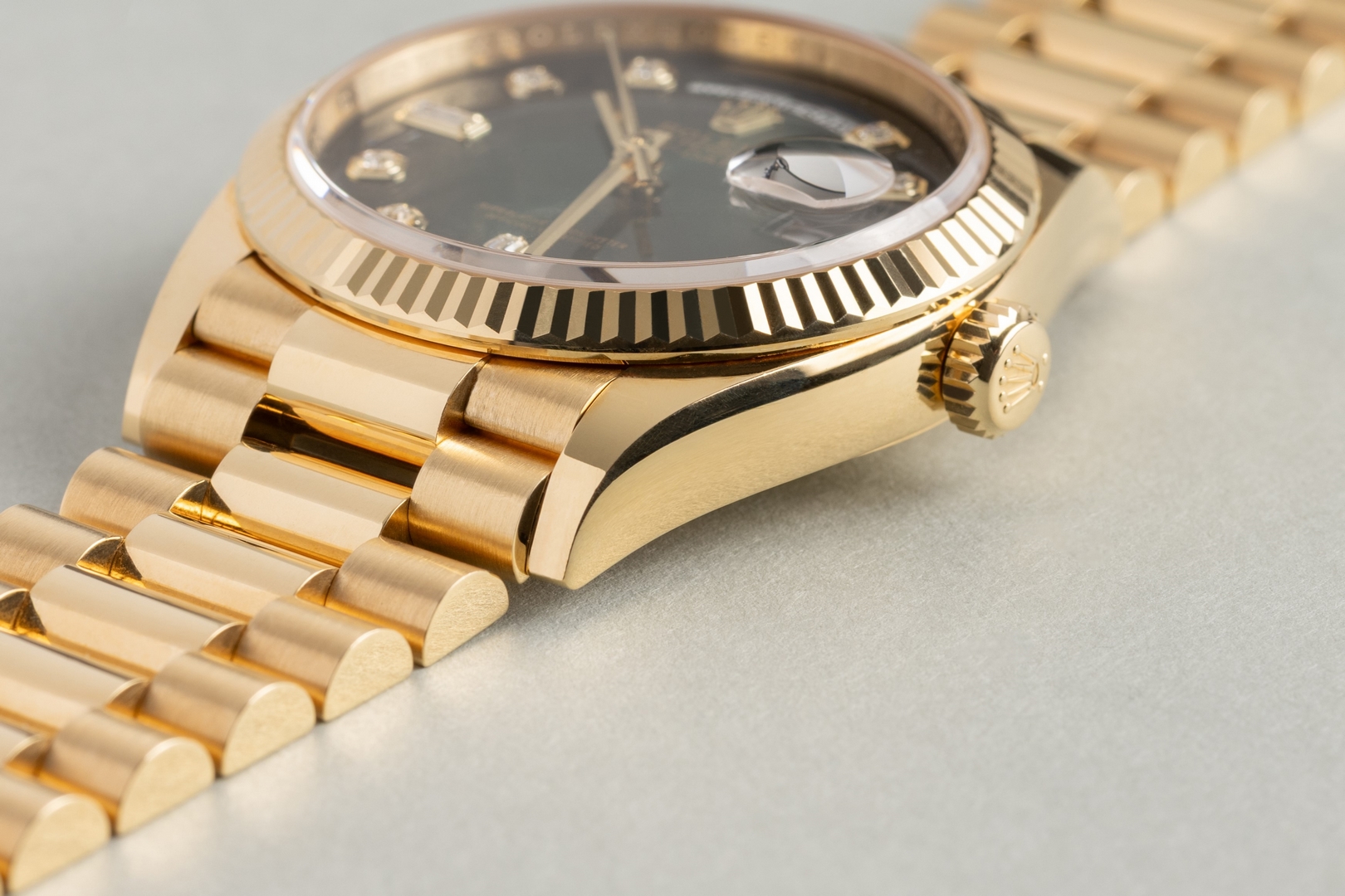 128238 Day-Date (green ombre dial / 2021 full set from Germany / top condition) – Bild 10