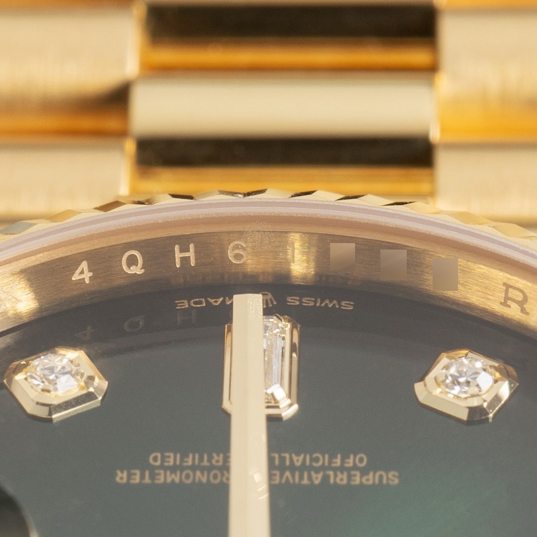 128238 Day-Date (green ombre dial / 2021 full set from Germany / top condition) – Bild 12