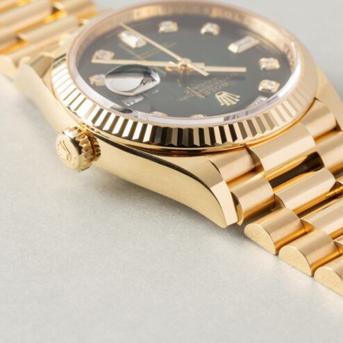 128238 Day-Date (green ombre dial / 2021 full set from Germany / top condition) – Bild 9