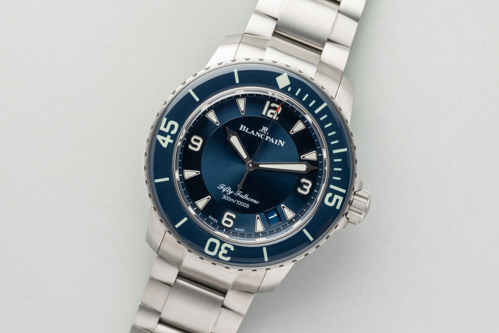 5015-12B40-98B Fifty Fathoms (blue dial / full set from 2022) – Bild 7
