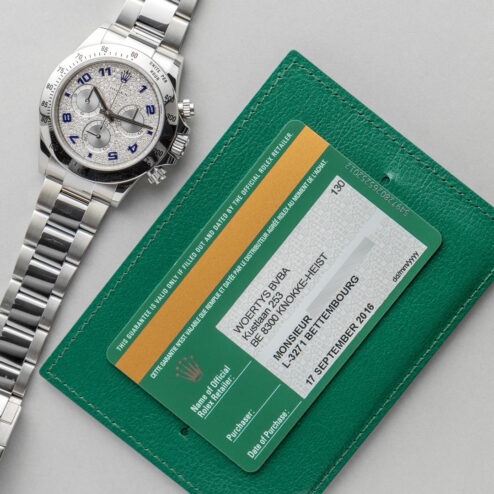 116520 Daytona (full set from 2016 / super rare pave dial / unpolished) – Bild 4