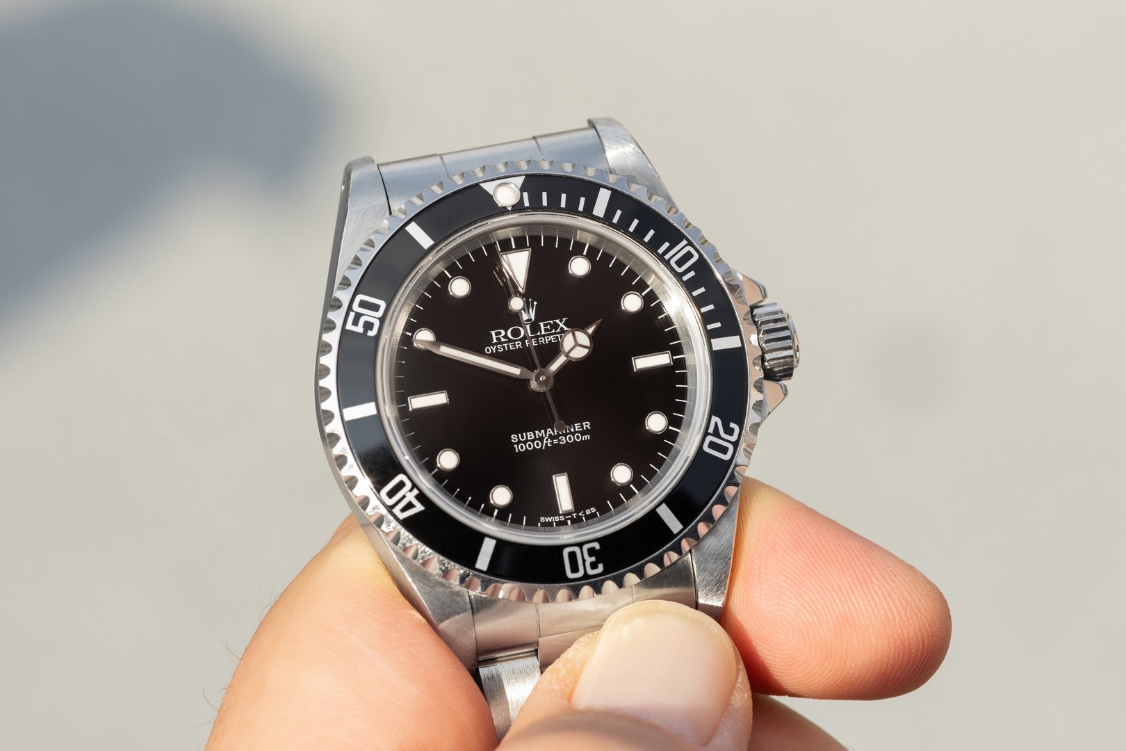 14060 Submariner No Date (unpolished / tritium / box papers) – Bild 2