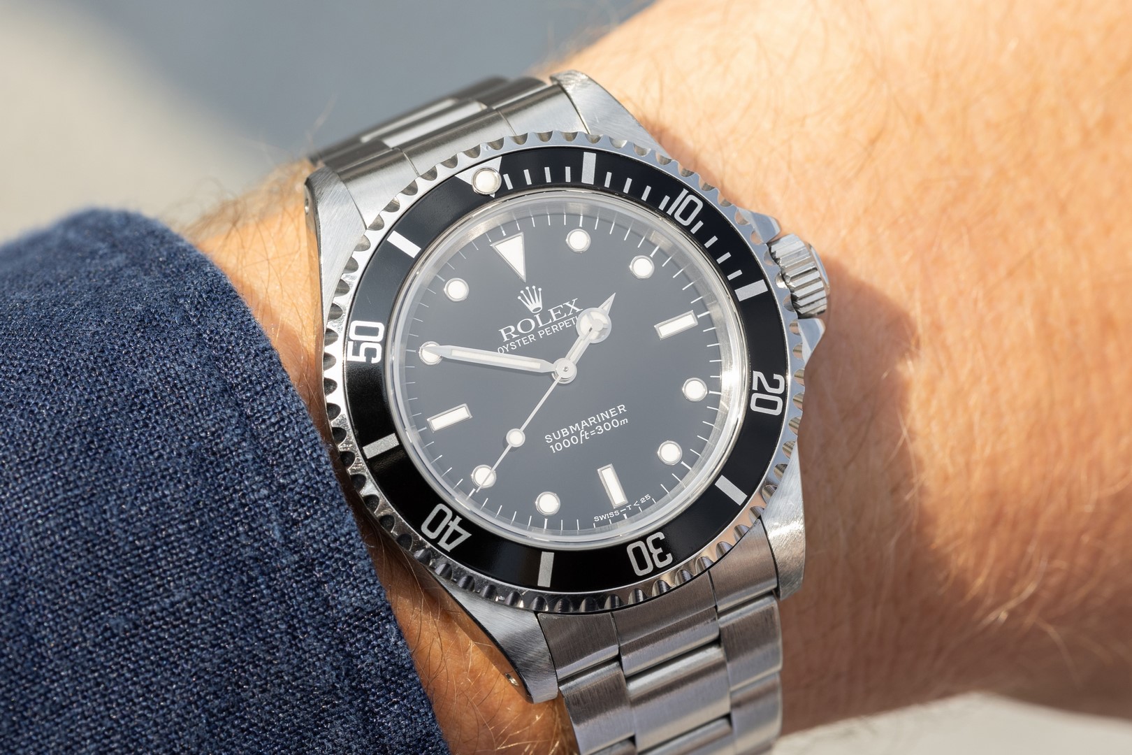 14060 Submariner No Date (unpolished / tritium / box papers) – Bild 3