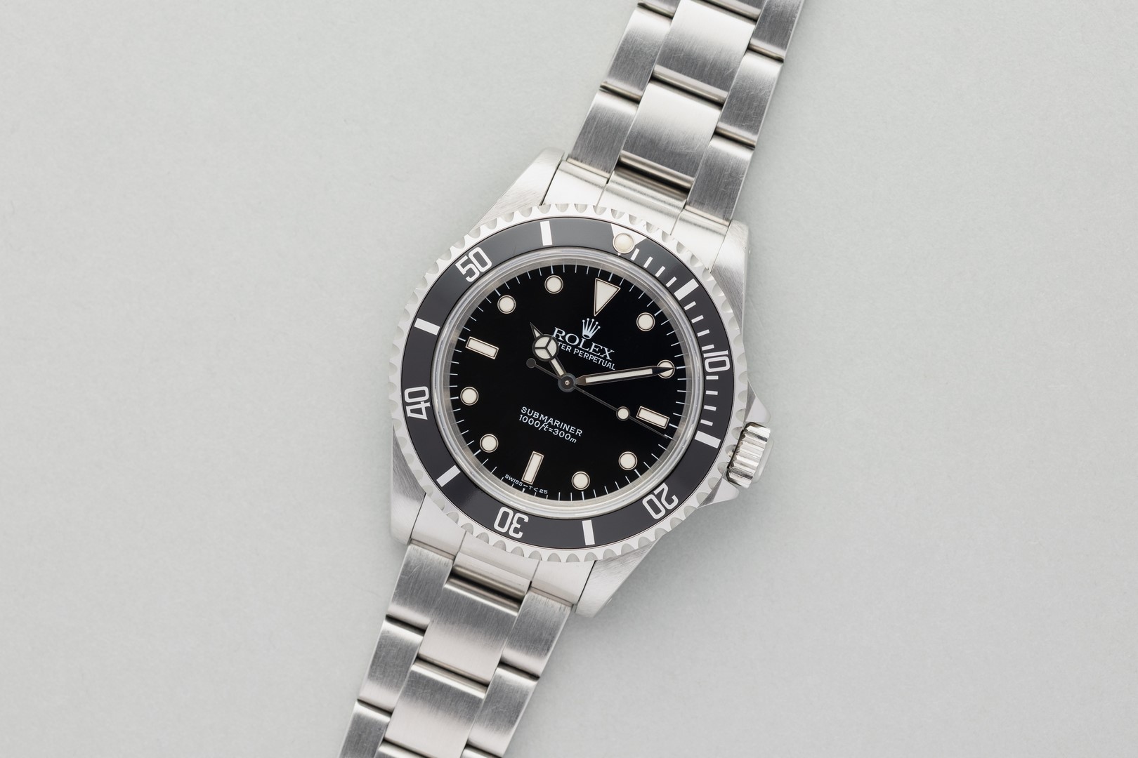 14060 Submariner No Date (unpolished / tritium / box papers) – Bild 6
