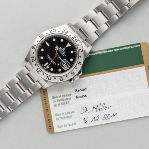 Alternative view of 16570 Explorer II (Random serial / 3186 caliber / new with stickers / full set)