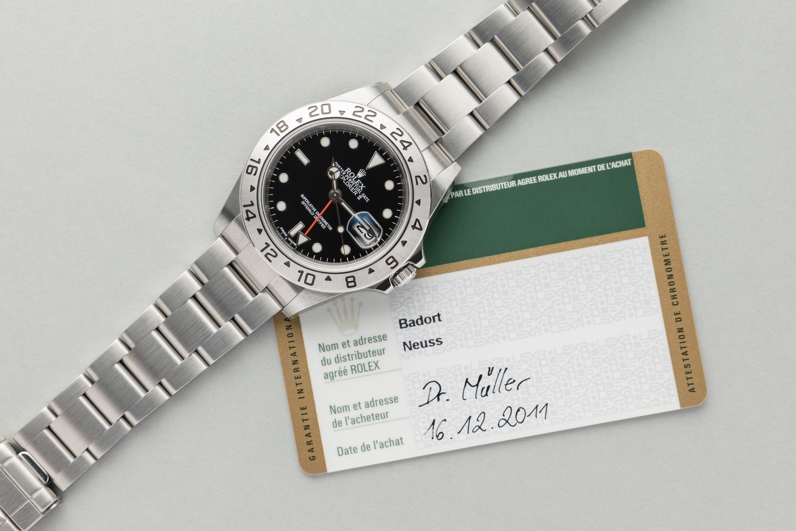 16570 Explorer II (Random serial / 3186 caliber / new with stickers / full set) – Bild 2