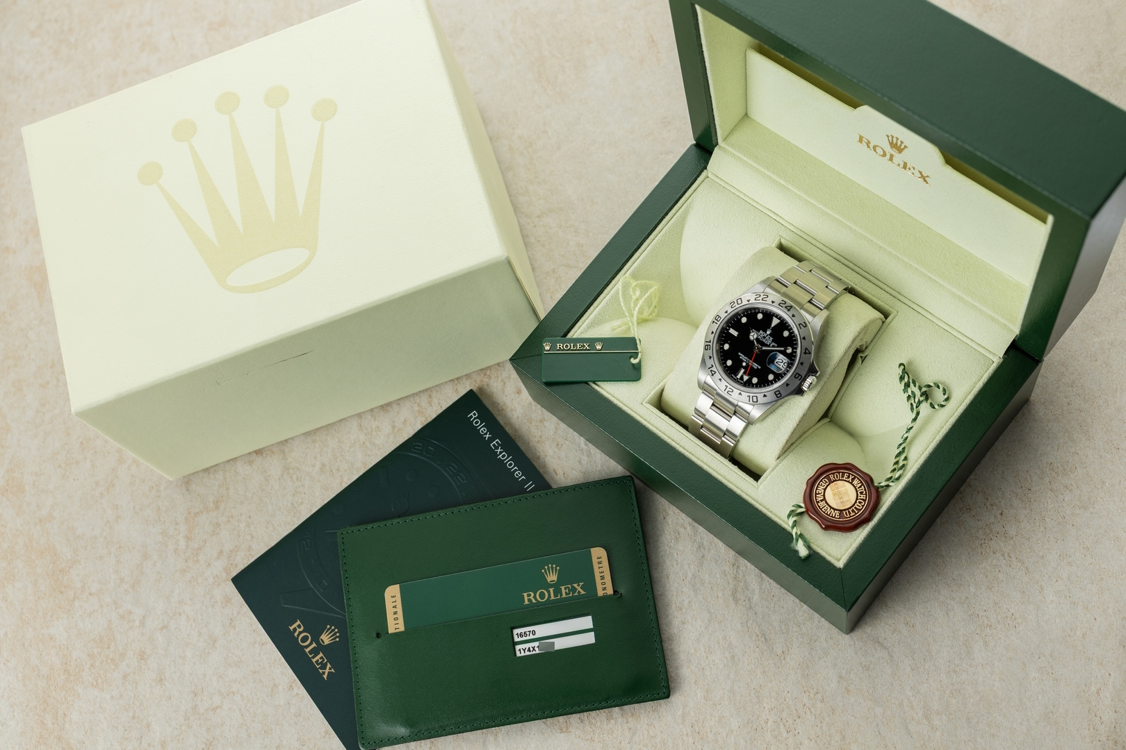 16570 Explorer II (Random serial / 3186 caliber / new with stickers / full set) – Bild 3