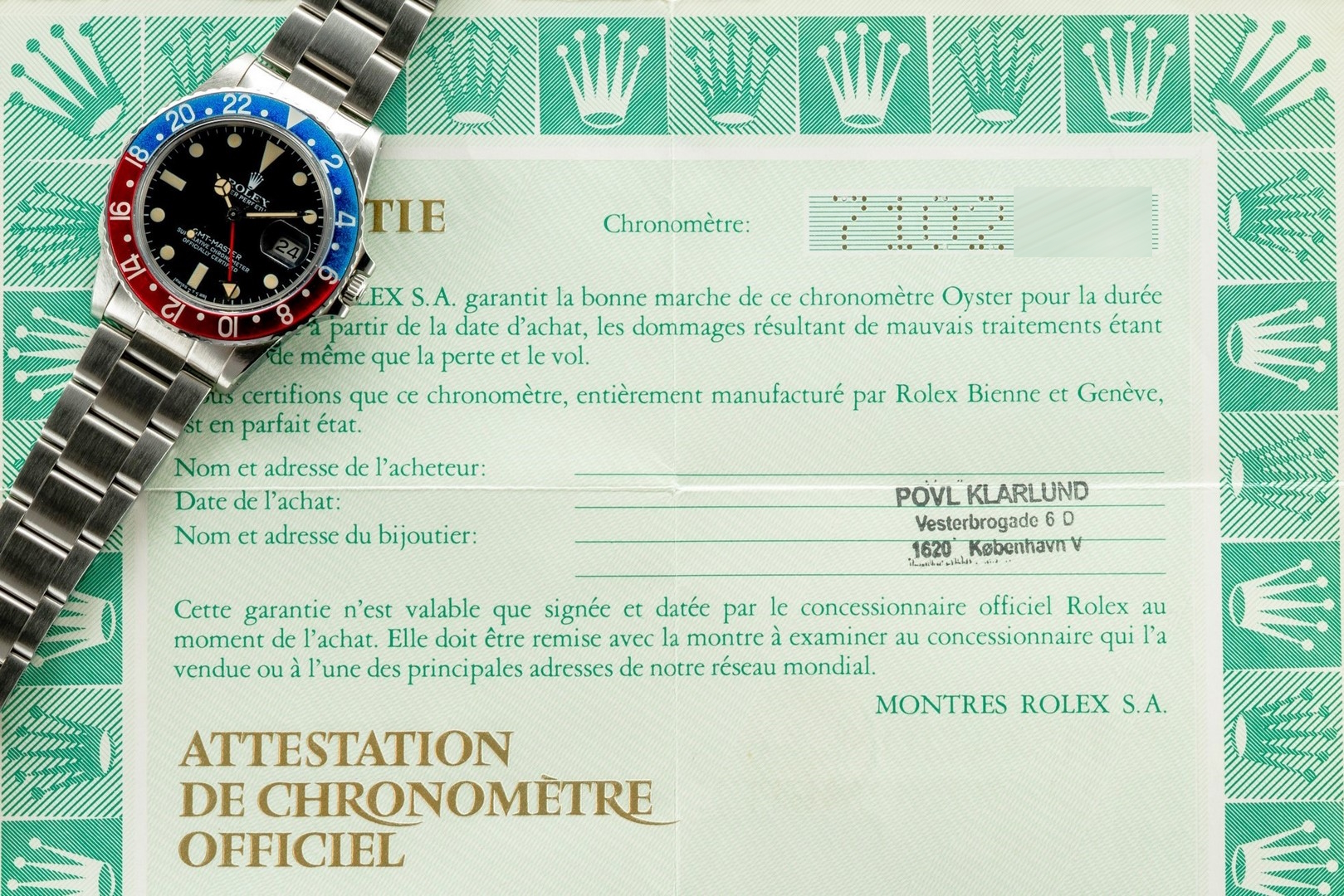 16750 GMT-Master (matte dial / top case / top patina / box papers) – Bild 4