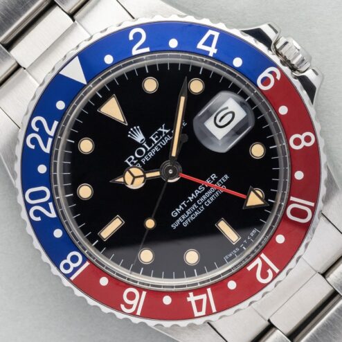 16750 GMT-Master (crazy patina / perfect dial / pepsi inlay / from 1985)
