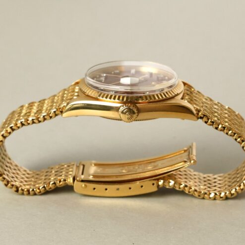 1803 Day-Date (Oxblood Stella / super rare woven bracelet / unpolished case / from my private collection) – Bild 10