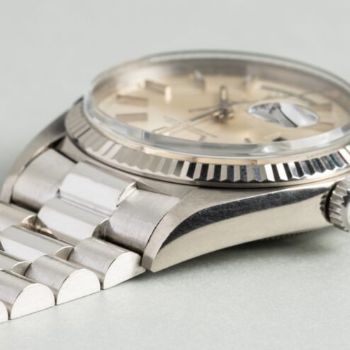1803 Day-Date (full set /light tropical dial / top condition / hidden clasp president) – Bild 12