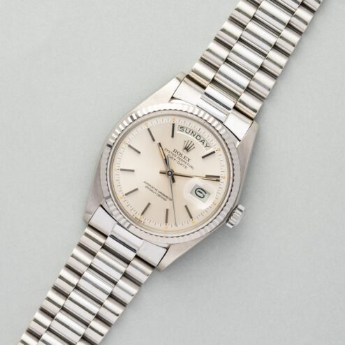 1803 Day-Date (full set /light tropical dial / top condition / hidden clasp president) – Bild 7