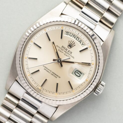 1803 Day-Date (full set /light tropical dial / top condition / hidden clasp president) – Bild 8