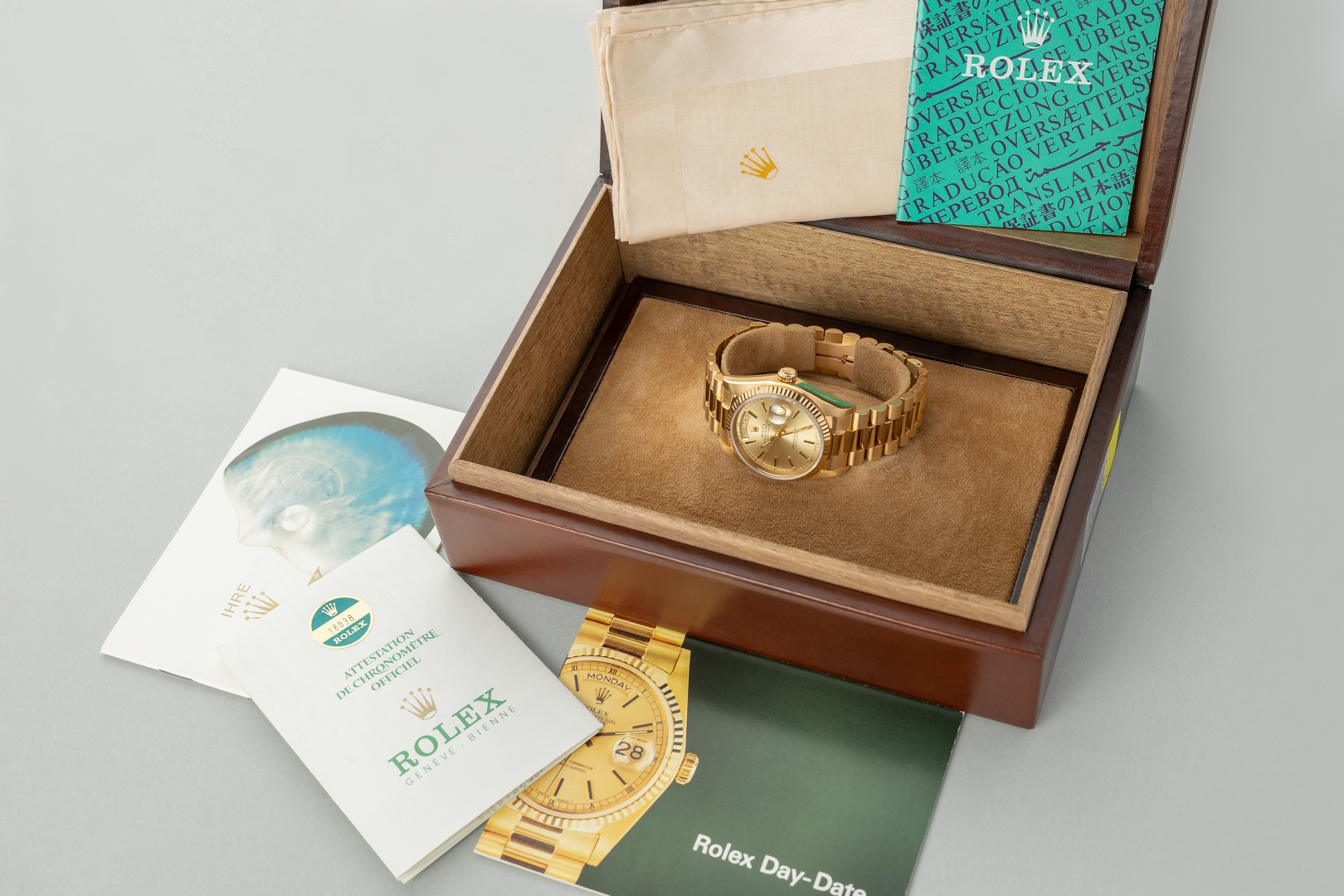 18038 Day-Date (unpolished thick case / super rare dial / LC 100 collectors set) – Bild 3