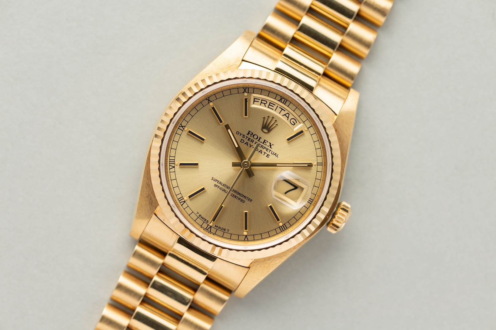 18038 Day-Date (unpolished thick case / super rare dial / LC 100 collectors set) – Bild 7