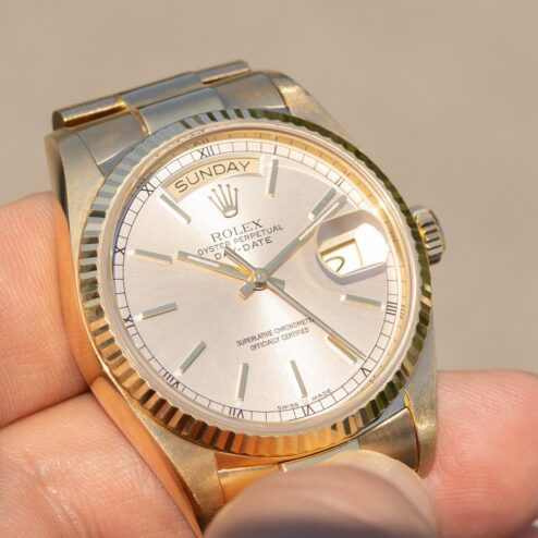 Alternative view of 18038 Day-Date (special dial / full set / full bracelet)