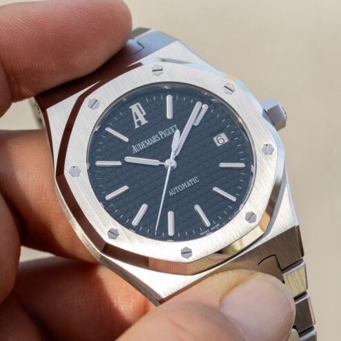 Alternative view of 15300ST Royal Oak (full set / born black dial / top condition)