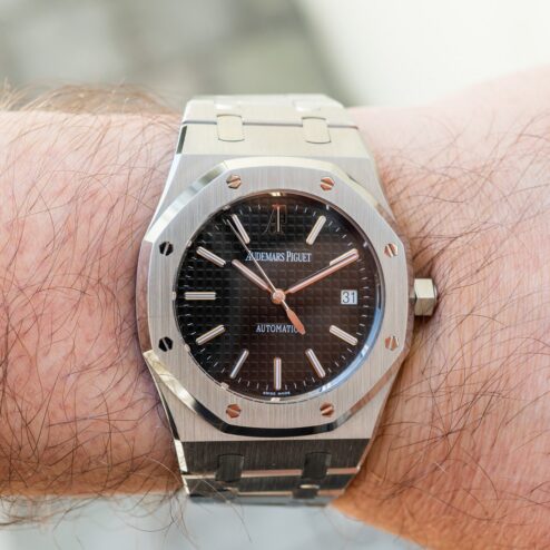 15300ST Royal Oak (full set / born black dial / top condition) – Bild 4