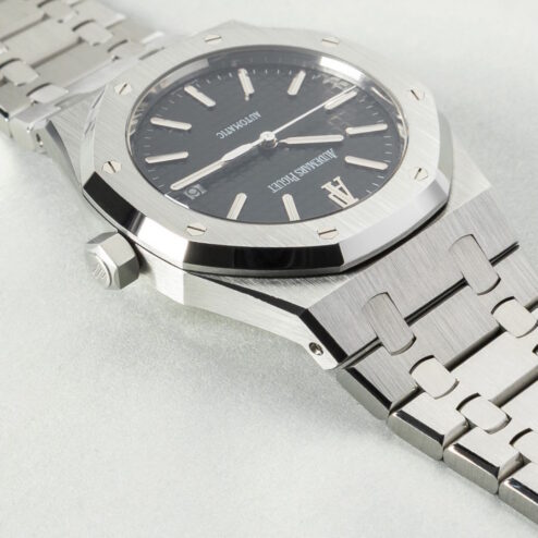 15300ST Royal Oak (full set / born black dial / top condition) – Bild 9