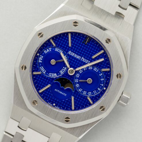 25594ST Royal Oak (Yves Klein dial / unpolished condition / german full set) – Bild 7
