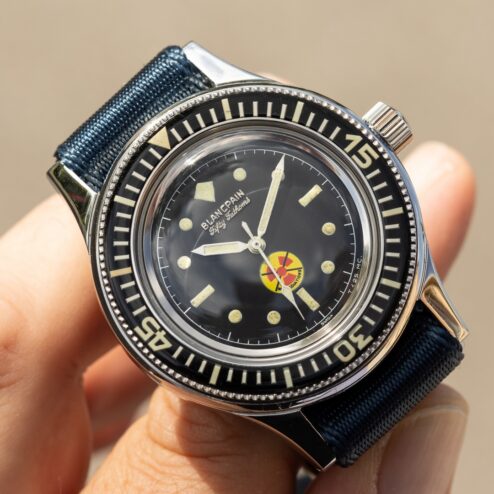 Alternative view of Fifty Fathoms No Radiaton Bundeswehr (Blancpain Heritage service in 2024 for 4k plus)